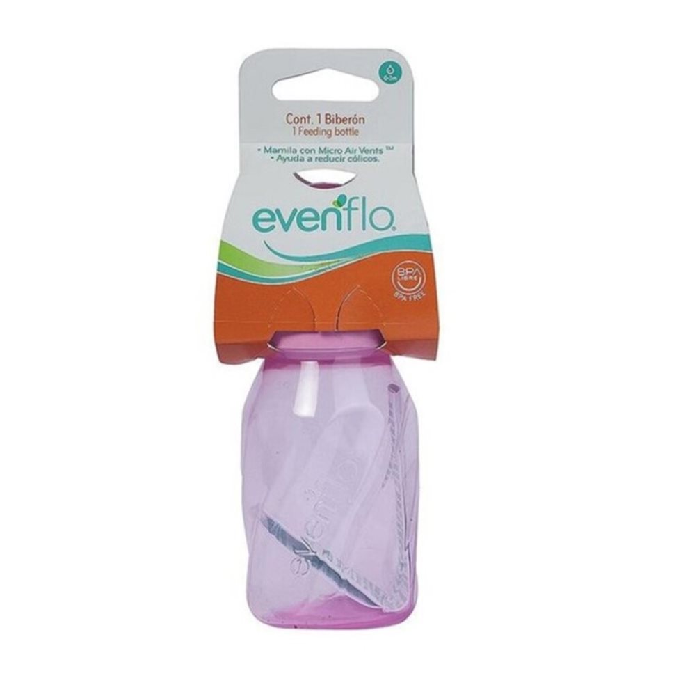 Biberon 4 Onzas Twist  Rosado - Evenflo Evenflo Frasco x 1 Ubd 