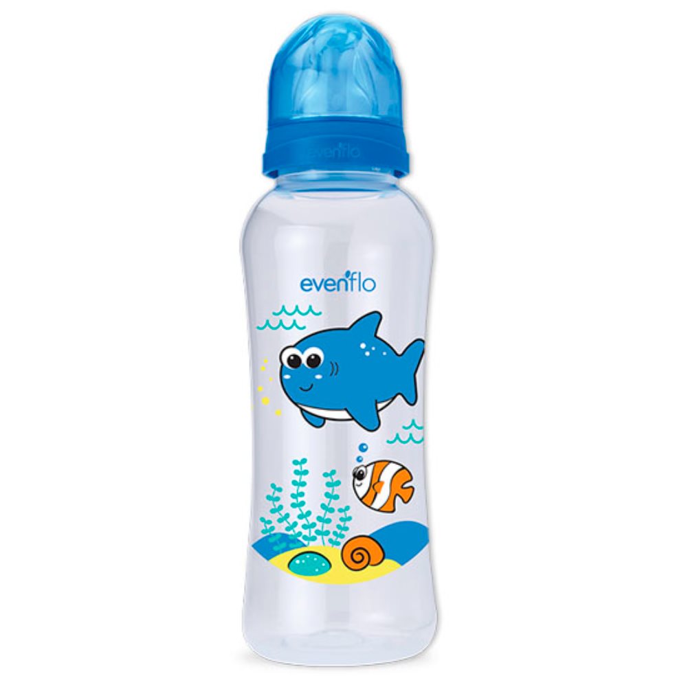 Biberon 8 Onzas Tritan Acuario  Azul - Evenflo EVENFLO Unidad x 1 UND Biberon Acuario 240ml/ 8onz

Flujo Medio.

Edad: De 3 a 6 meses

¡Biberón resistente y traslúcido
como el vidrio!