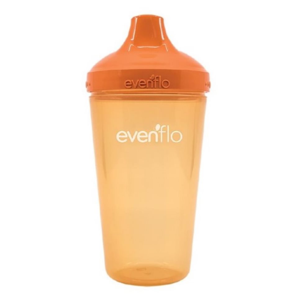 Vaso Entrenador ABC Boquilla Dura Naranja 10 onzas - Evenflo Evenflo Vaso con Tapa x 1 Und 