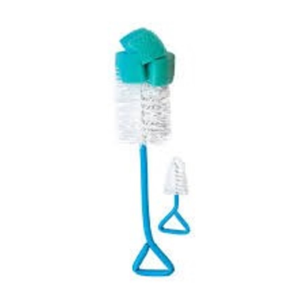 Escobillon Doble para Biberones y Mamilas  Azul- Evenflo Evenflo Bliste x 1 Und 