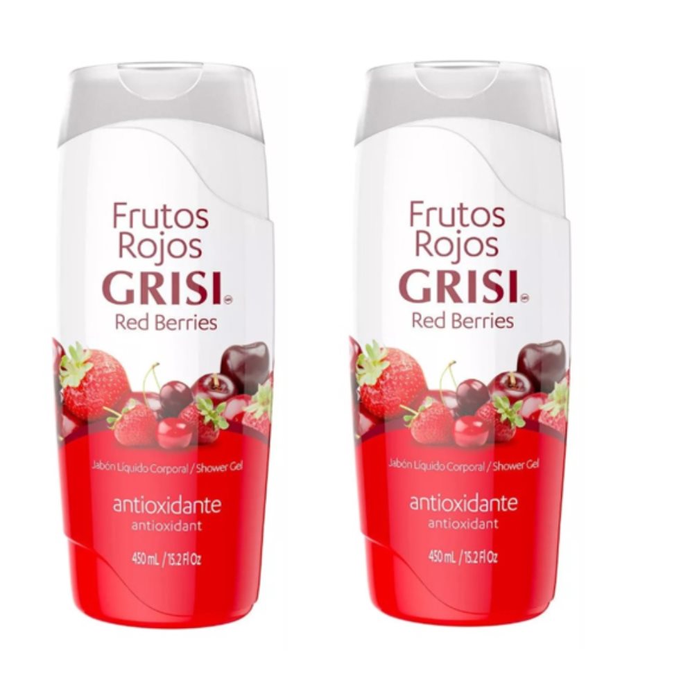 Jabón Liquido Corporal Frutos Rojos 450ml  X 2 - Grisi Grisi  x 2 Und 