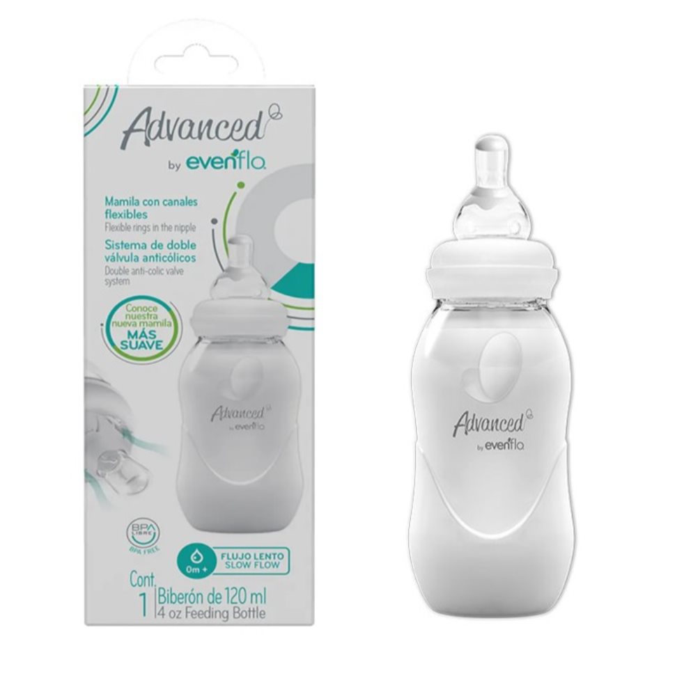 Biberon Cuello Estándar 4 Onzas  Advanced - Evenflo EVENFLO UNIDAD x 1 UND  