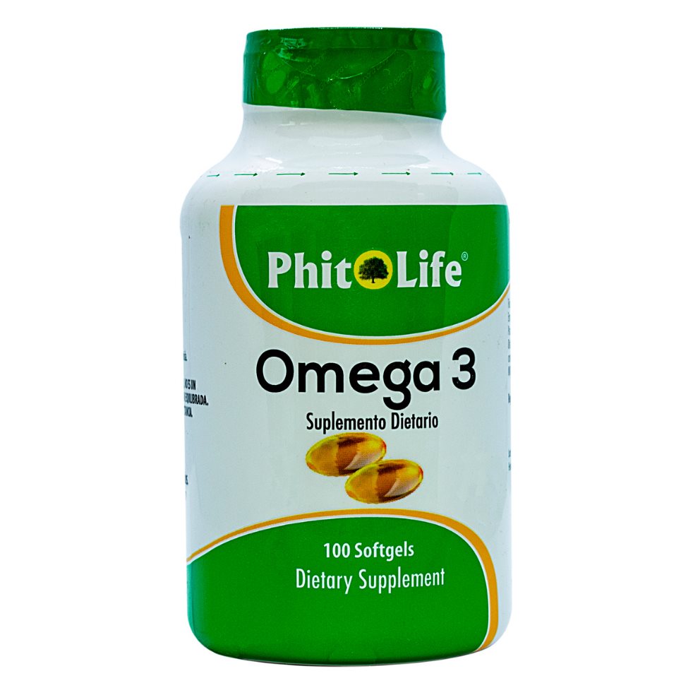 Omega 3 Phitolife Softgel Frasco X 100 Cápsulas Phitolife Frasco x 1 