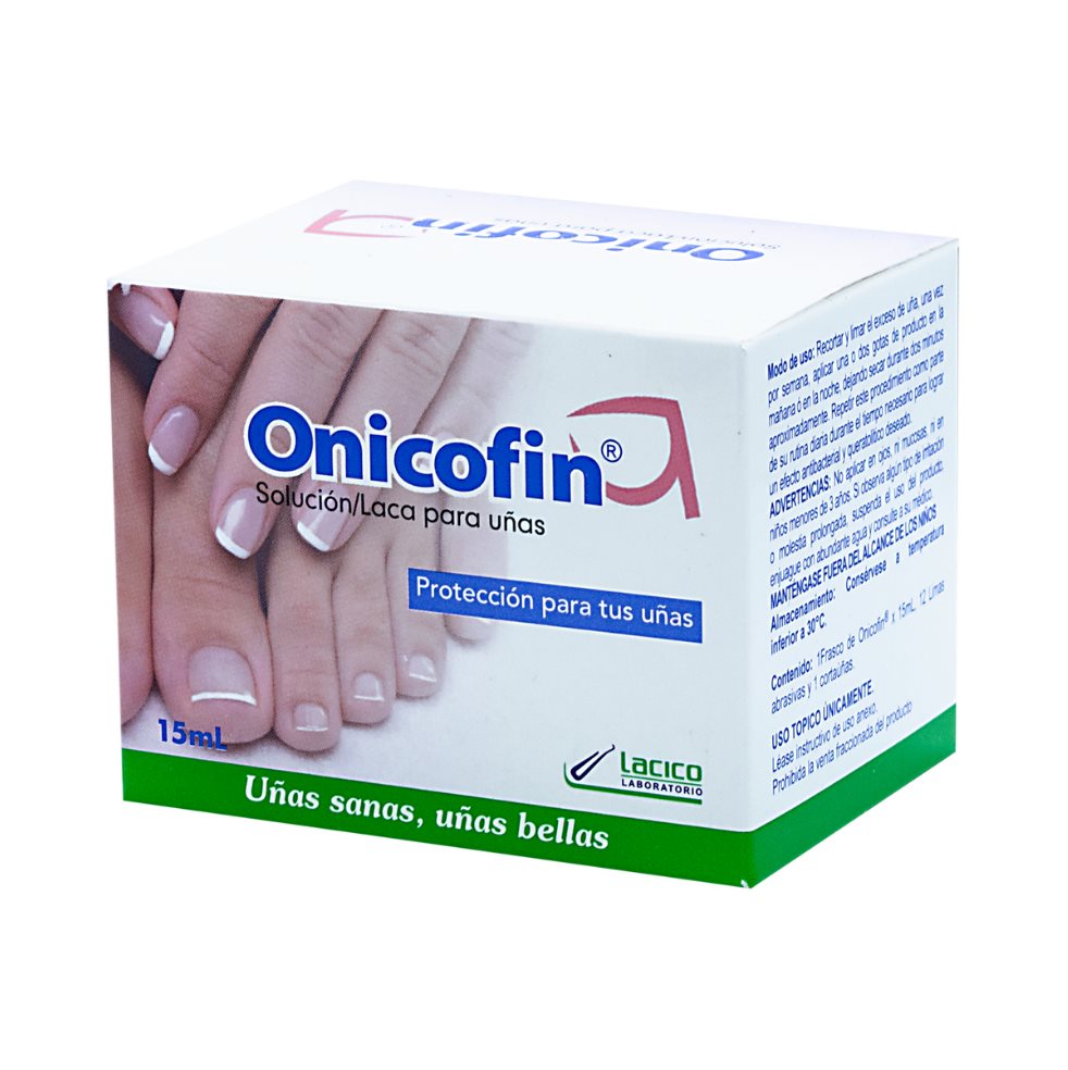 Kit Fórmula Queratolitica Y Antimicrobiana Onicofin Frasco X 15 Ml + 1 Cortauñas + 12 Limas Onicofin Kit x 1 
