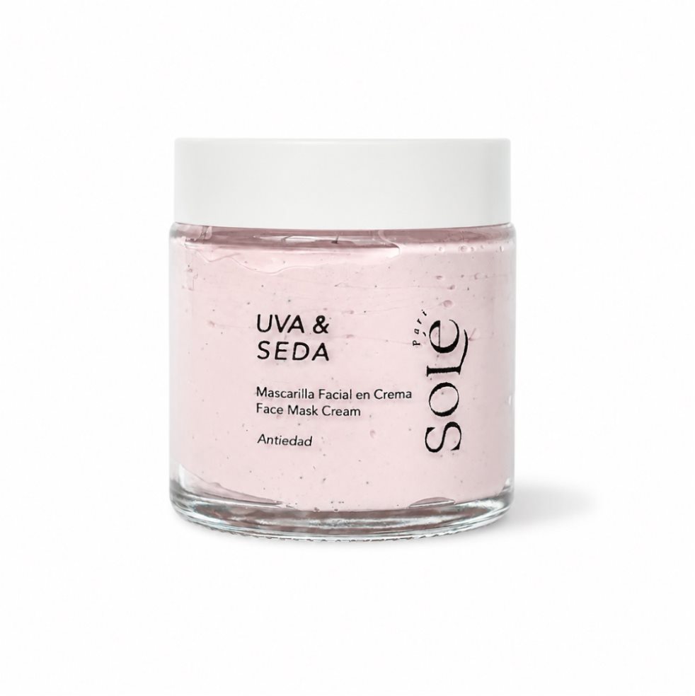 Mascarilla Facial Orgánica Antiedad con Ácido Hialurónico y Resveratrol | Vegana | Biotecnología Coreana Sole Paris Envase con tapa x 1 Mascarilla Facial Orgánica Antiedad con Ácido Hialurónico y Resveratrol | Vegana | Biotecnología Coreana Sole Paris Envase con tapa x 1