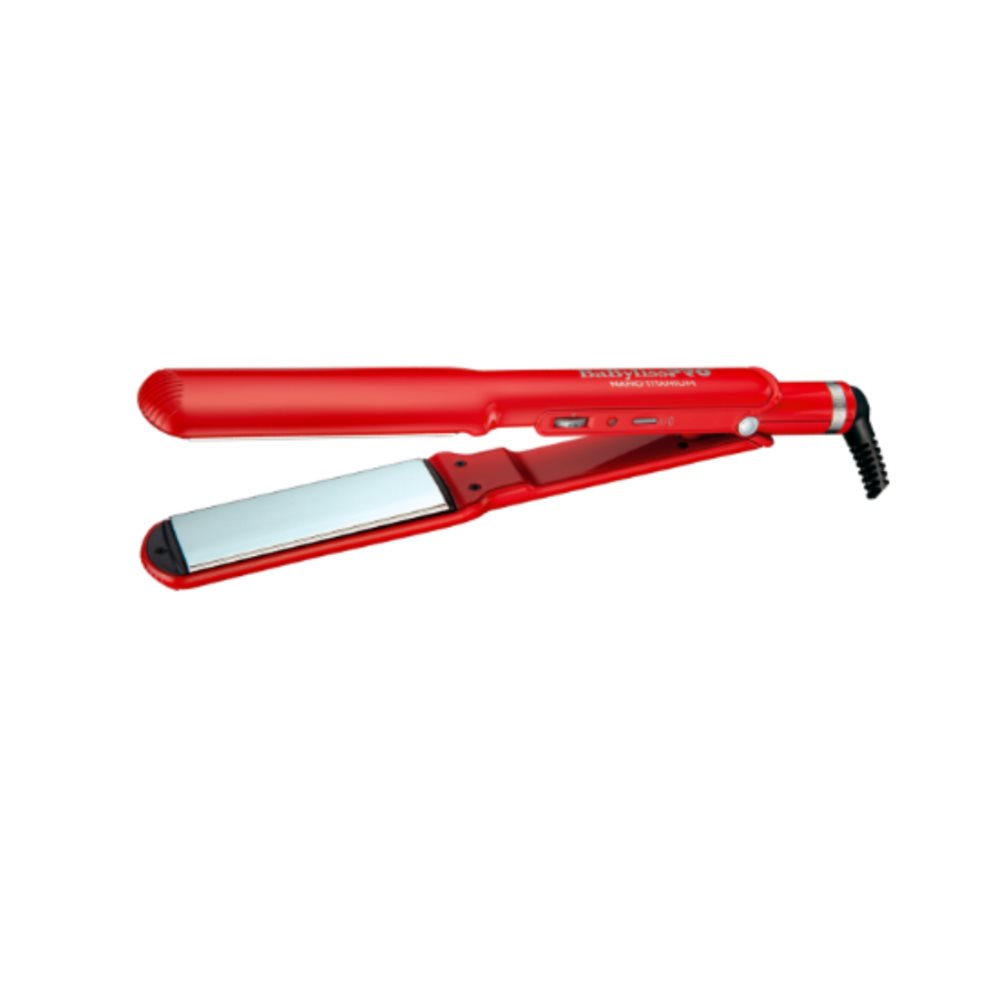 PLANCHA PROFESIONAL NANO TITANIUM ANALOGA ROJA 1 ½» BaBylissPRO Caja x 1 