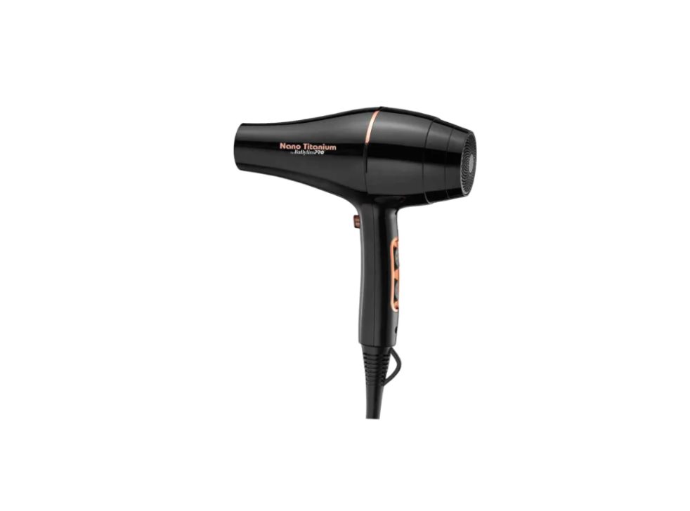 SECADOR NANO TITANIUM BLACK ROSE GOLD BaBylissPRO Caja x Und 