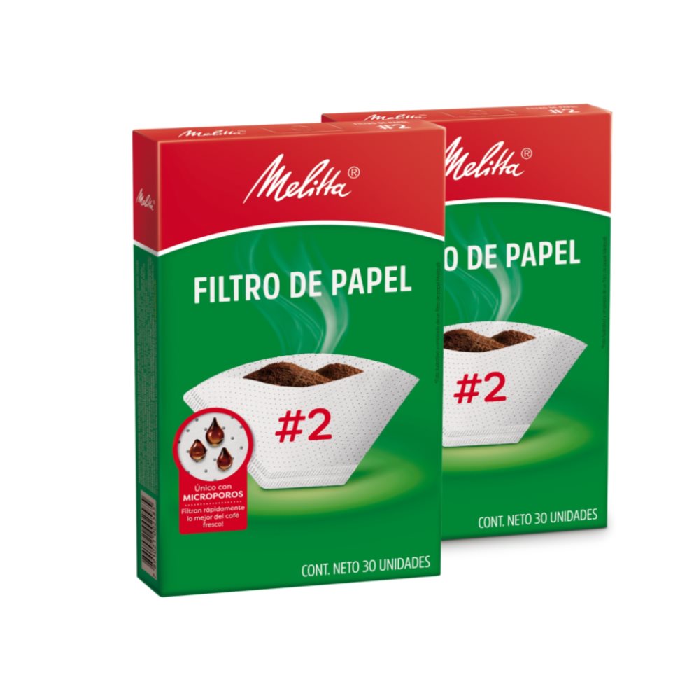Filtro Para Cafe #2 Cono Melitta Promoción 60 Unidades Melitta  x 60 