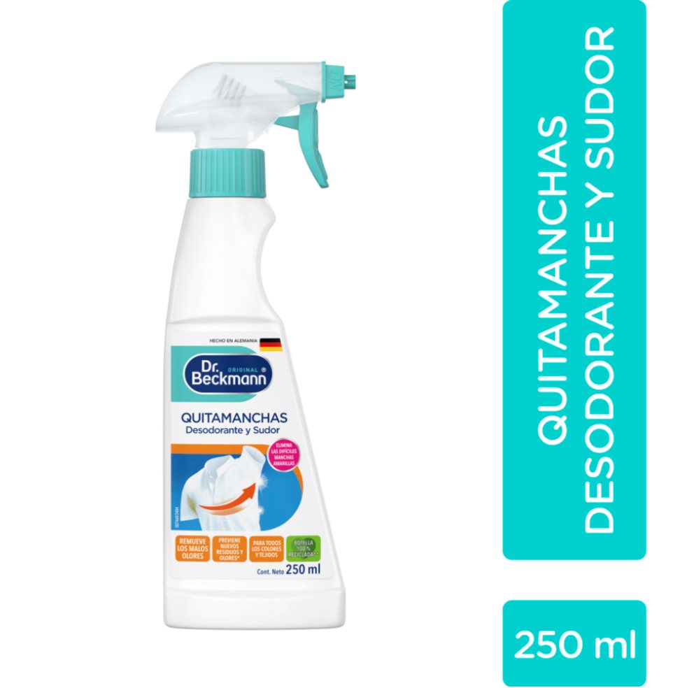 Quitamanchas Desodorante y Sudor Dr. Beckmann 250 ml Dr. Beckmann  x 1 