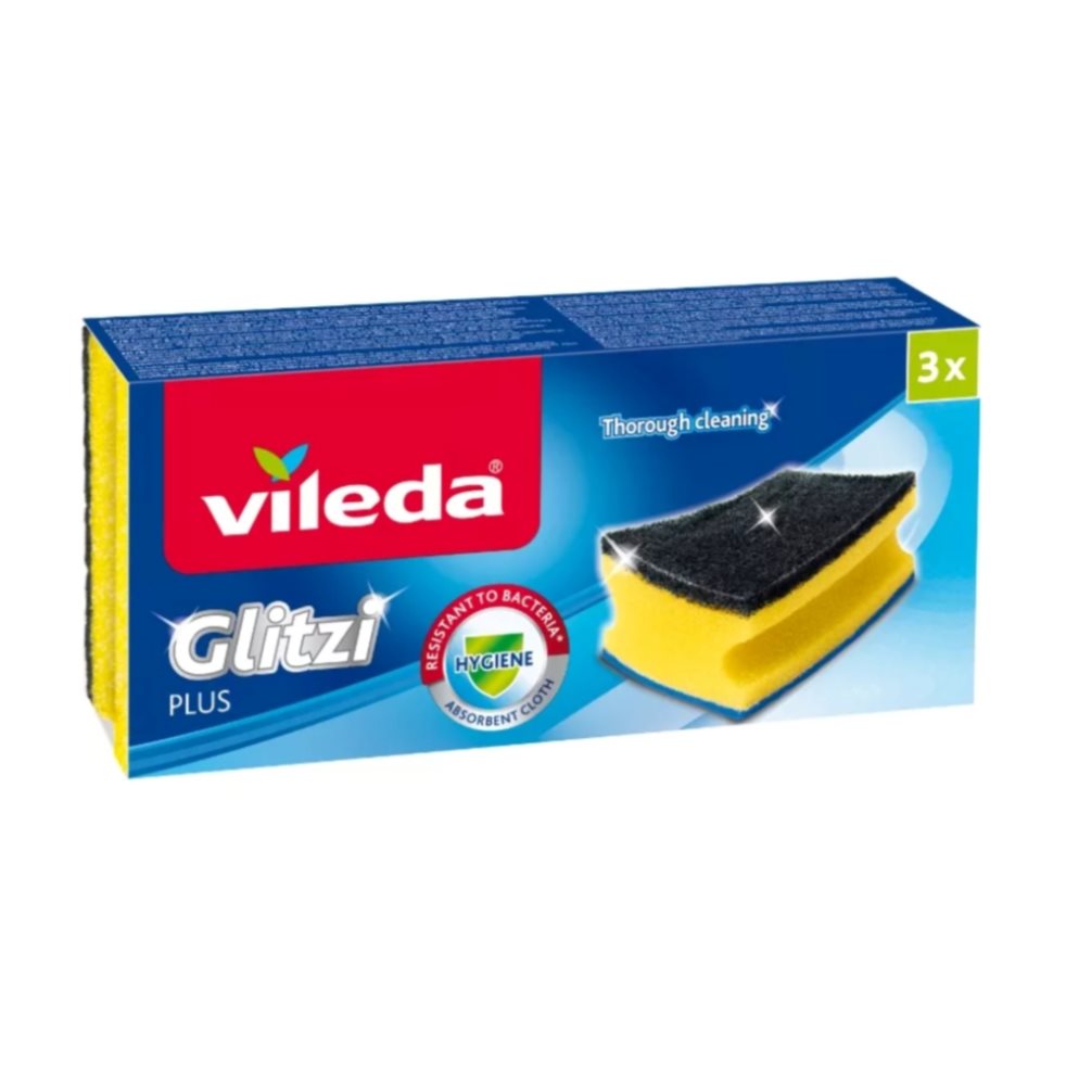 Esponja Limpieza Glitzi Vileda 3 unid Vileda Bolsa x 3 
