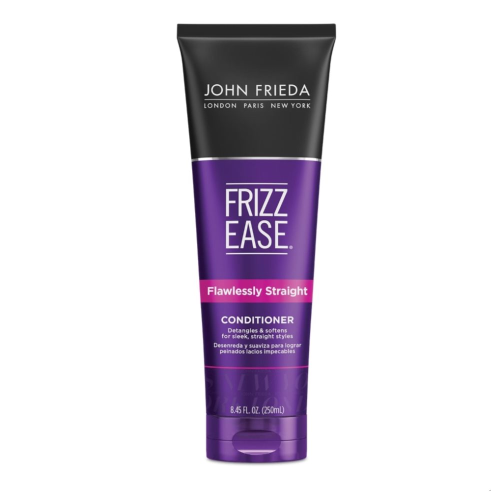 DESCONTINUADO Acondicionador Cabello Liso Flawlessly Straight John Frieda 250 ml John Frieda Colapsible x 1 Acondicionador que repara y bloquea el frizz para un estilo sencillo y liso desde la ducha.

Se puede utilizar en todo tipo de cabello, incluyendo el tinturado. 
Esta fórmula anti frizz  con queratina