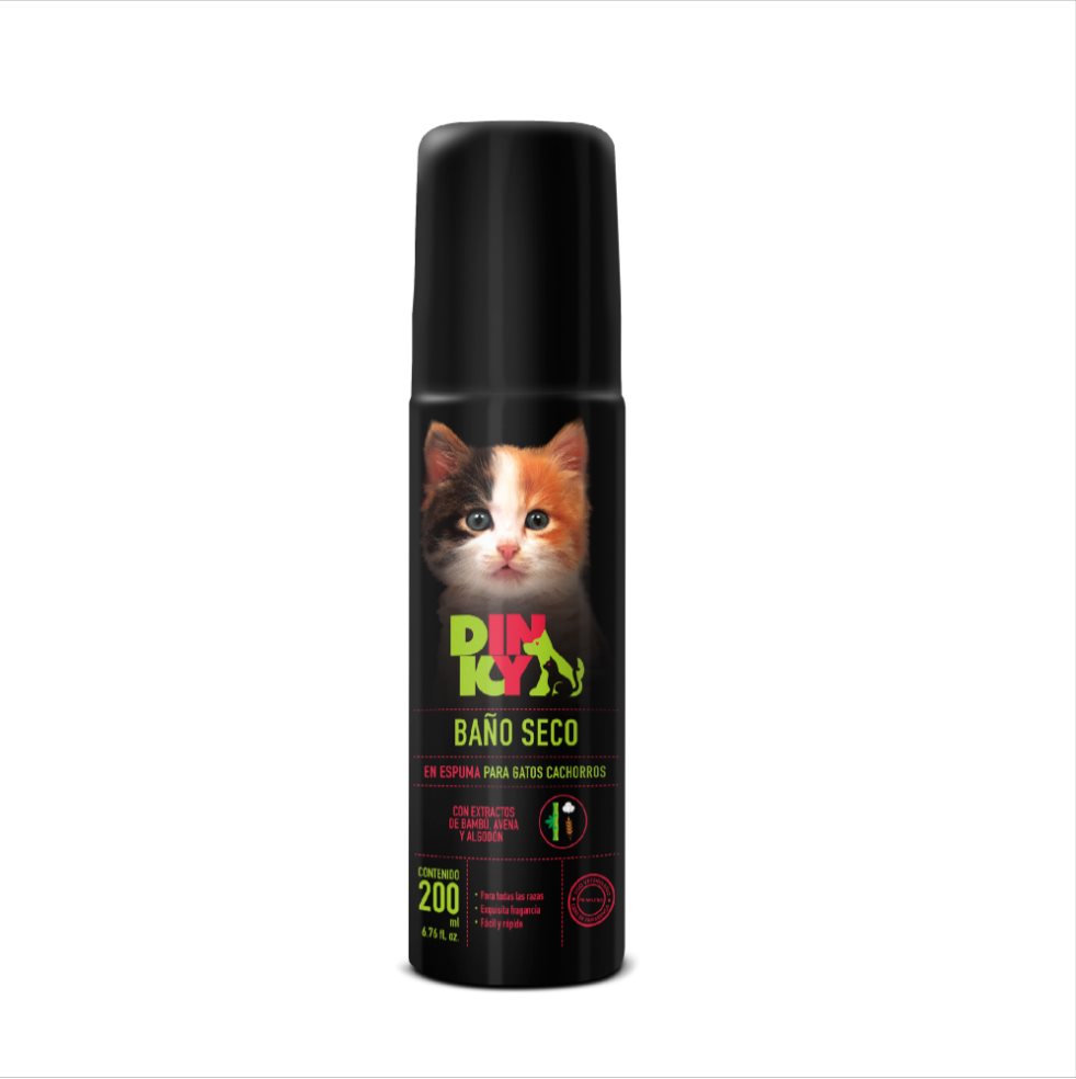 Baño Seco Espuma Gato Cachorro Dinky 200 Ml Dinky  x 1 Con nuestro Baño Seco para Gato Adulto lograrás mantener a tu gato limpia entre cada baño, mientras cuidas de su piel por medio de la vitamina E y sus extractos de avena y algodón.

El algodón, al igu
