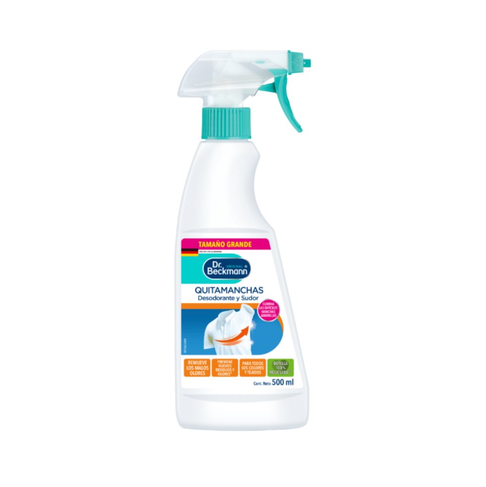 Quitamanchas Desodorante y Sudor Dr. Beckmann 500 ml Dr. Beckmann  x 1 