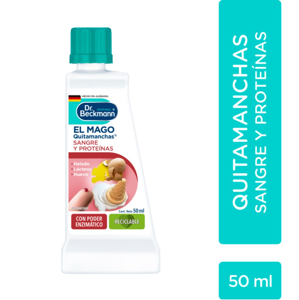 Mago Quitamanchas #4 Sangre Lacteos Proteínas Dr. Beckmann 50 ML Dr. Beckmann  x 1 