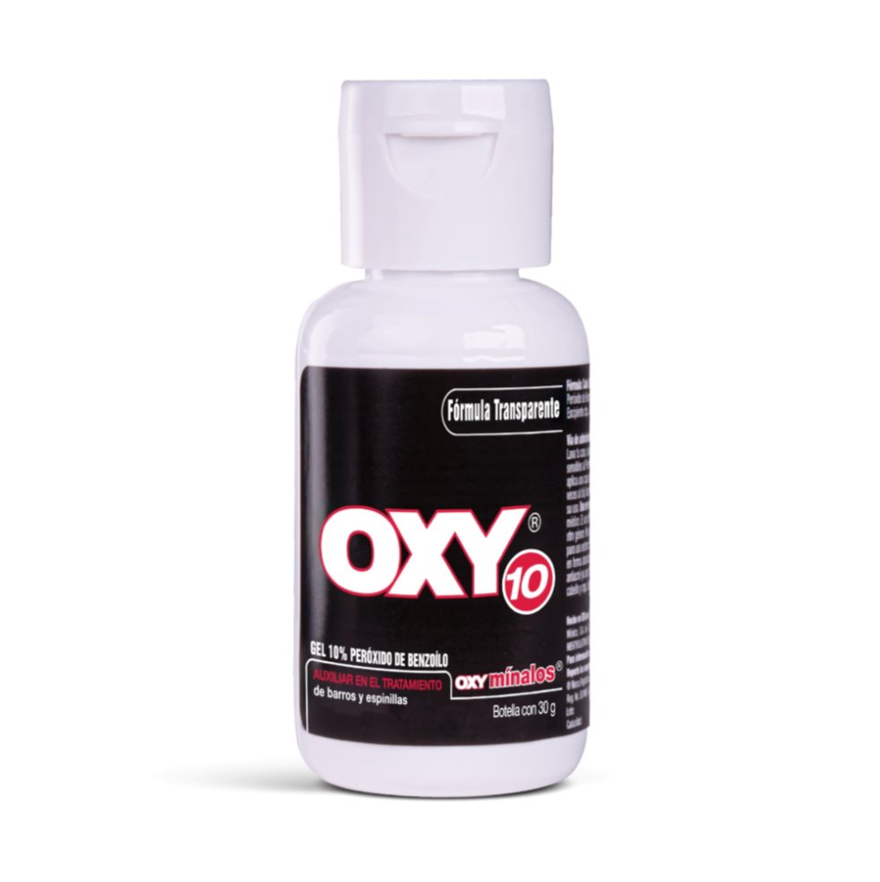 Crema Antiacné OXY Transparente 30 gr Oxy frasco x 1 Gel anti acné transparente, encargado de atacar directamente granos, espinillas e impurezas provocadas por el exceso de grasa. 
Posee una exclusiva fórmula, que penetra profundamente en el poro, remov