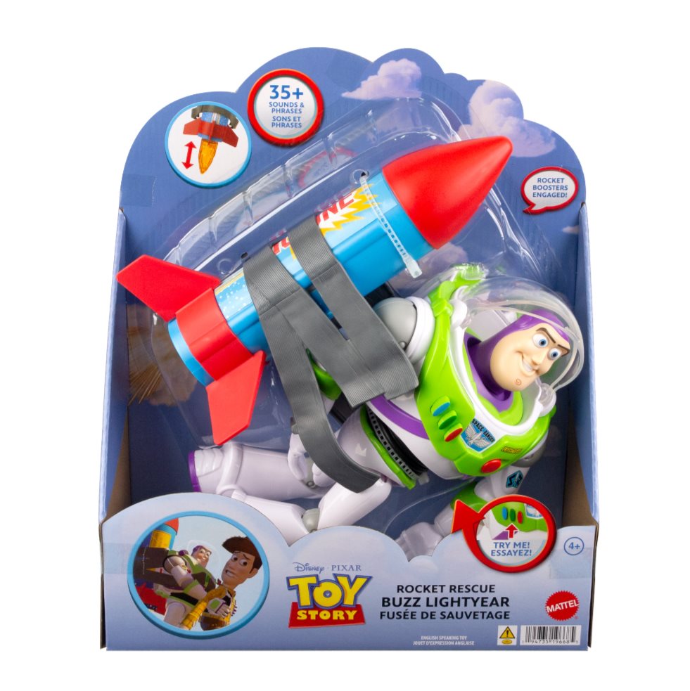 Disney Pixar Toy Story Figura De Accion Buzz Con Cohete 12 Disney Pixar  x 1 
