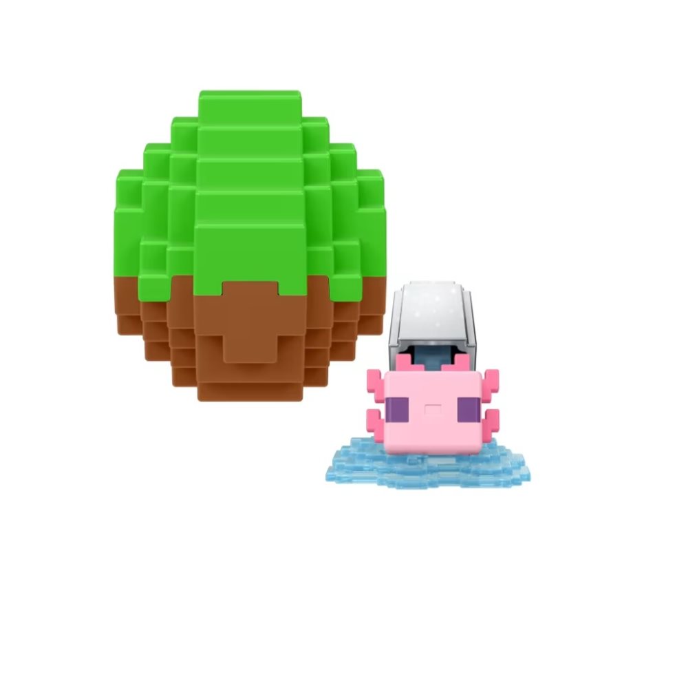 Figura De Acción Minecraft Vanilla Mini Huevo Minecraft x 1 Representa un huevo de Minecraft que puede abrirse para revelar un pequeño personaje. El diseño está inspirado en los elementos icónicos del juego, ideal para coleccionistas y para enriquecer experien