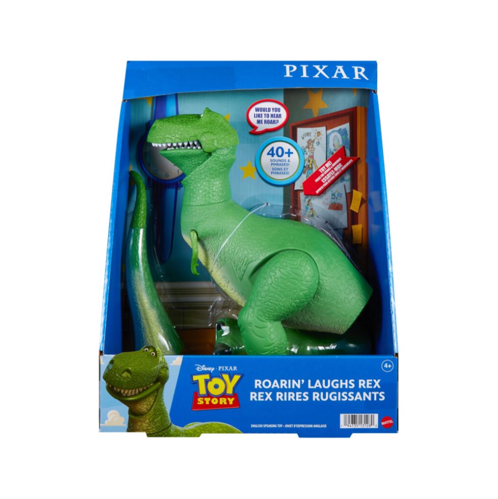 Disney Pixar Toy Story Figura De Acción Rex Mattel Disney Pixar  x 1 Representa al dinosaurio Rex con un diseño fiel a los personajes de Toy Story. Incluye articulaciones móviles y detalles que capturan su expresividad.