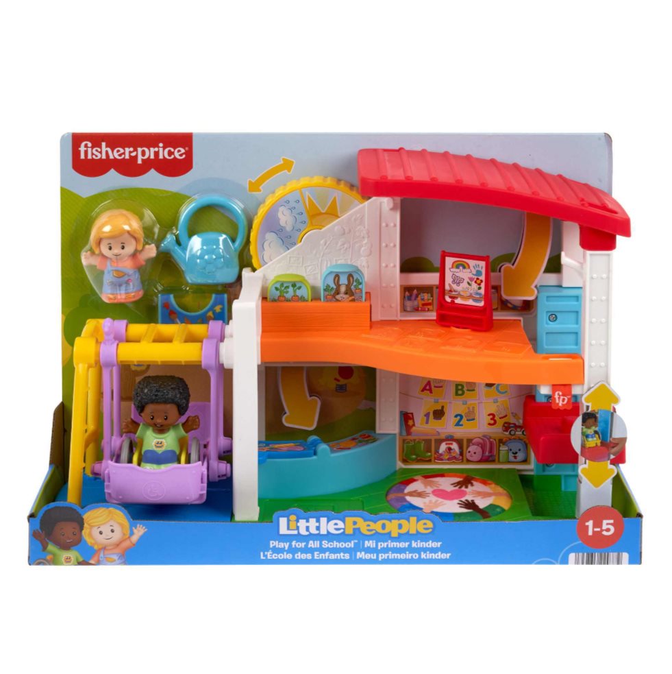 Little People Mi Primer Kinder Little People  x 1 Es un set educativo que incluye una estructura temática de jardín infantil y figuras interactivas. Diseñado para simular actividades escolares, este conjunto fomenta el aprendizaje a través del juego.