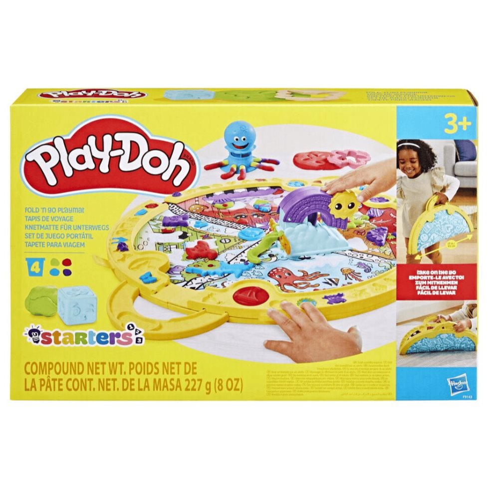 Masas Y Plastilinas Play-doh Starters Set De Juego Portátil Play Doh  x 1 Este versátil set Play-Doh permite a los niños explorar su creatividad en cualquier lugar, ofreciendo un mantel portátil y 19 herramientas interactivas. Con colores vibrantes y una variedad de accesor