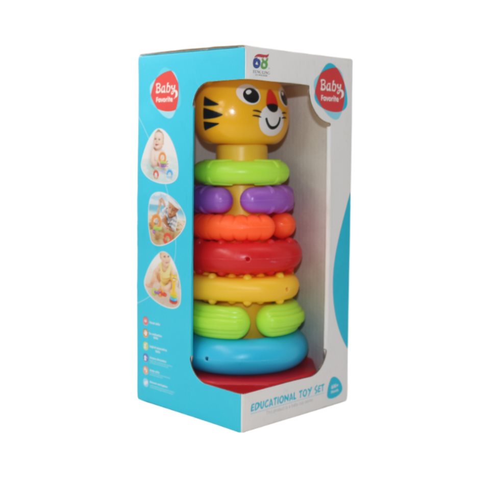 Juego De Apilar Aros Baby Caja Plasticos Asociados  x 1 