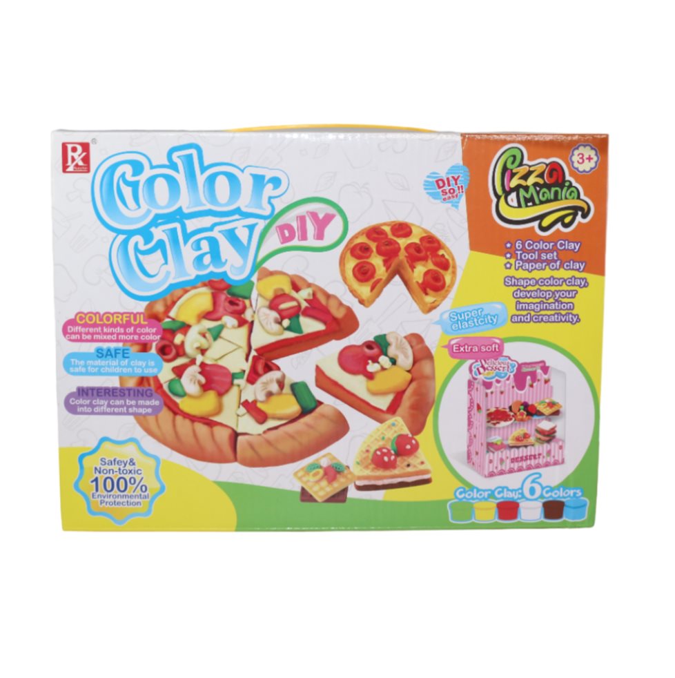 Plastilina Pizza Caja Plasticos Asociados x Permite a los niños