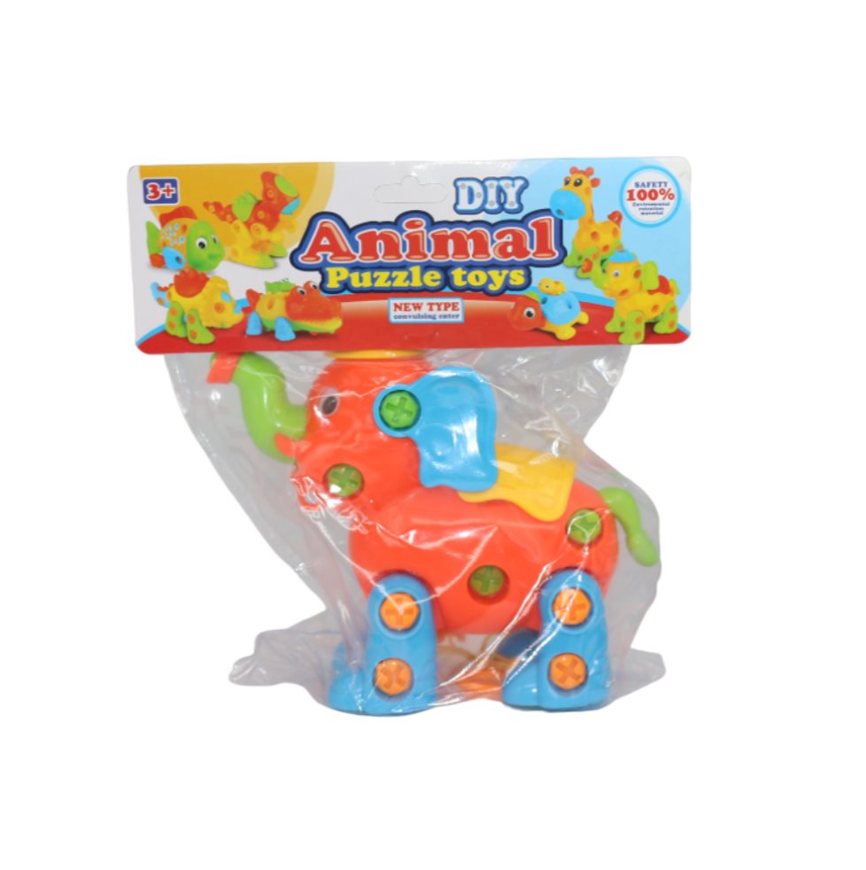 Elefante Didactico Animal Bolsa Plasticos Asociados  x 1 Este divertido elefante didáctico está diseñado para que los niños lo armen y desarmen, utilizando piezas de diferentes formas y colores. Gracias a su estructura interactiva, fomenta el desarrollo de 