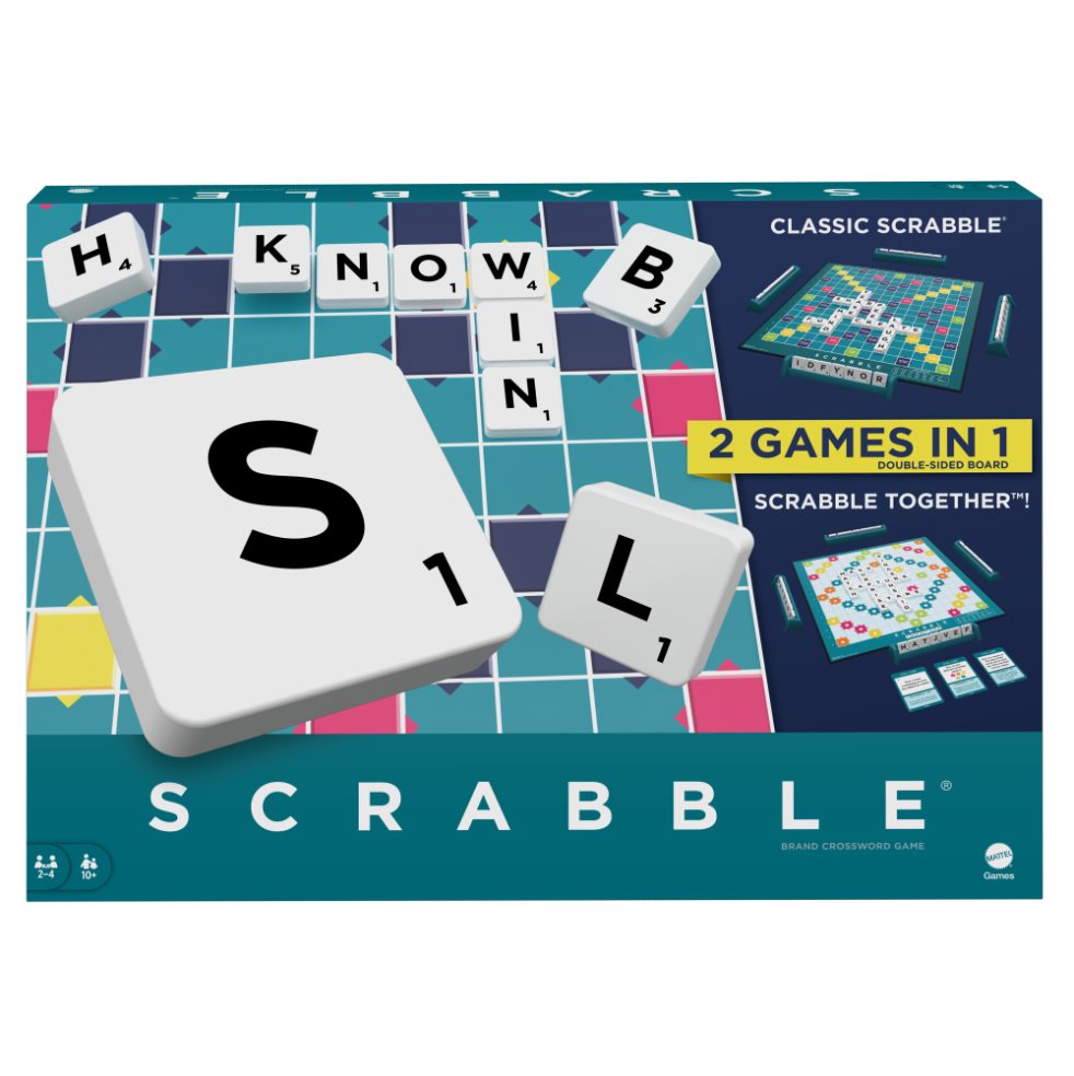 Juego De Mesa Scrabble 2 En 1 Colaborativo Mattel Gammes  x 1 El Juego De Mesa Scrabble 2 En 1 Colaborativo ofrece una experiencia única al combinar el clásico desafío de formar palabras con la opción de jugar de manera colaborativa. En este formato 2 en 1, los 