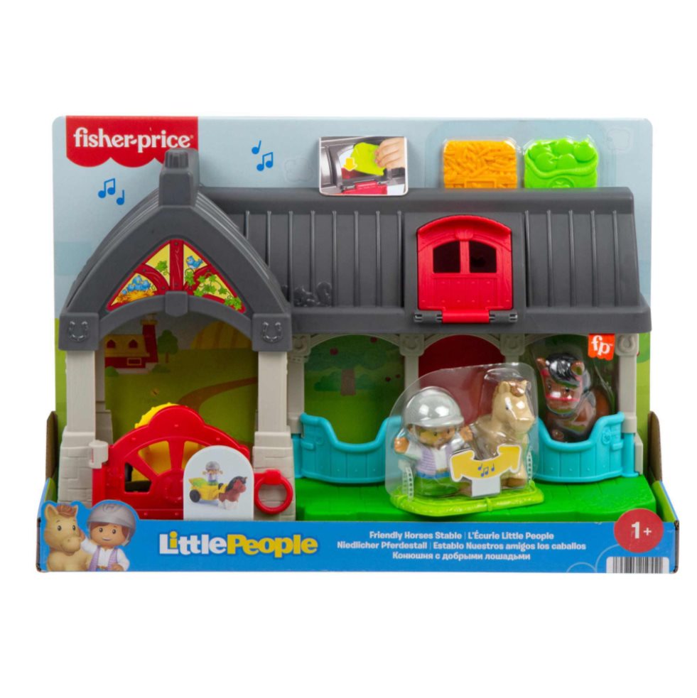 Little People Establo De Animalitos Little People x 1 Es un set temático que incluye una estructura de establo con accesorios y figuras de animales. Diseñado para recrear el cuidado de animales, este conjunto estimula la imaginación y el juego de roles.
