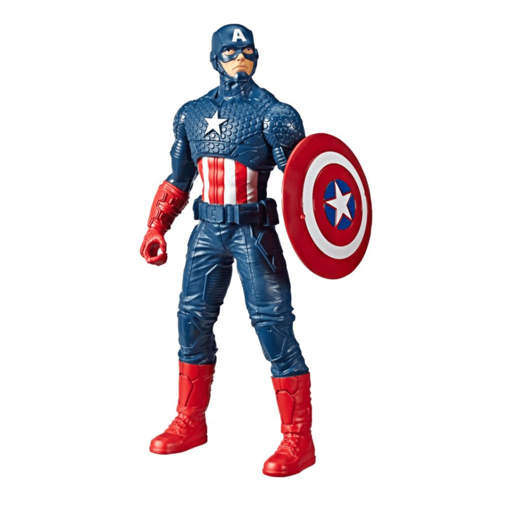 Marvel Olympus Figura De Accion Capitan America Hasbro Marvel  x 1 Está diseñada con detalles clásicos del personaje. Incluye múltiples puntos de articulación y un accesorio emblemático para recrear escenas heroicas.
