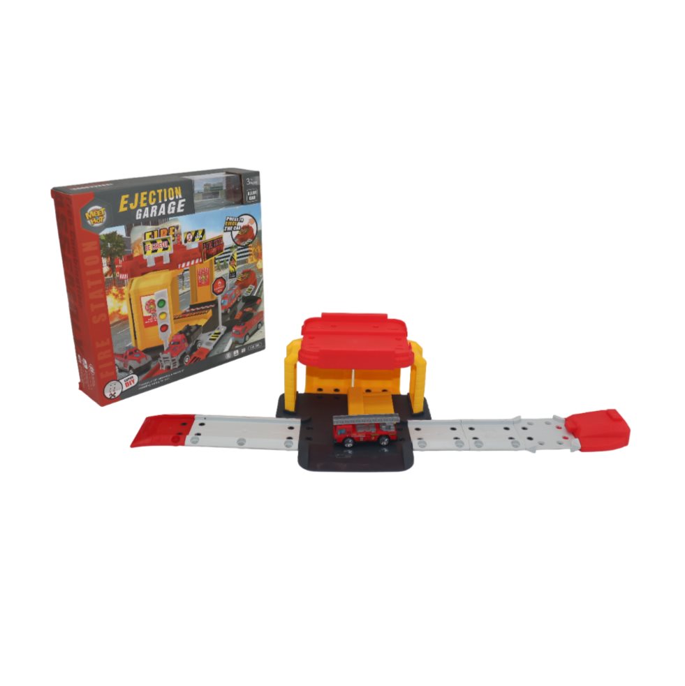 Set Estacion Bomberos Caja Plasticos Asociados  x 1 Es un juguete educativo y emocionante, fabricado en plástico resistente y seguro. Este set incluye una estación de bomberos detallada, vehículos de rescate y accesorios, ideales para recrear escenario