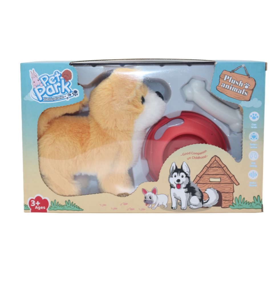Perro Pet Park Sonidos Y Movimiento Pilas Caja Plasticos Asociados  x 1 