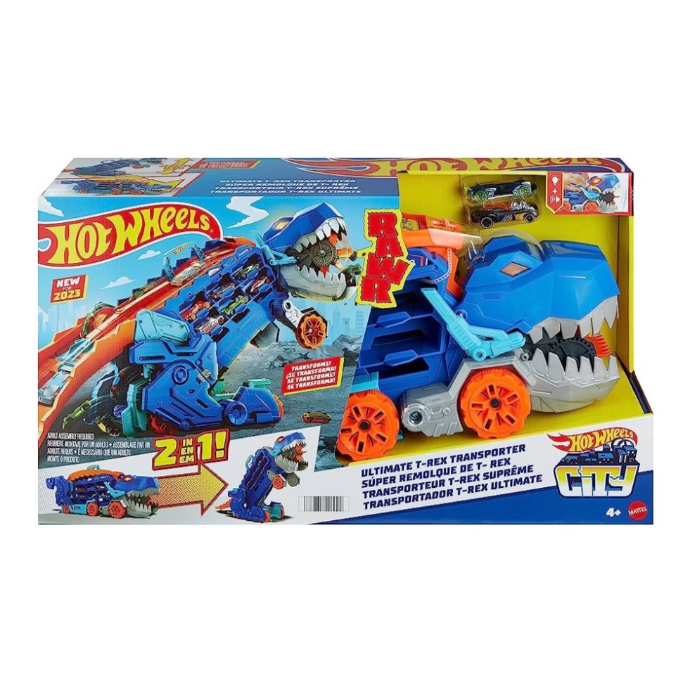 Hot Wheels City Súper Remolque De T-rex Mattel Hot Wheels  x 1 