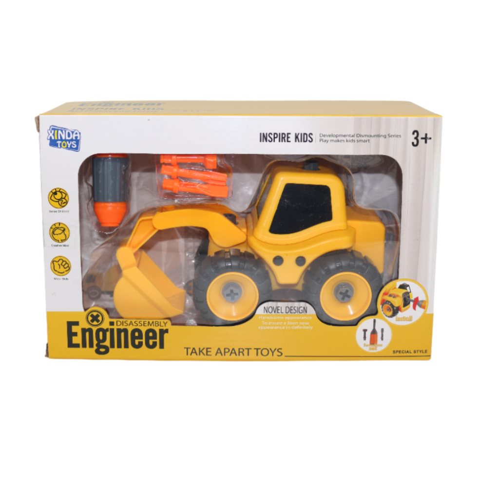 Retroexcavadora Engineer Didactica Caja Plasticos Asociados  x 1 