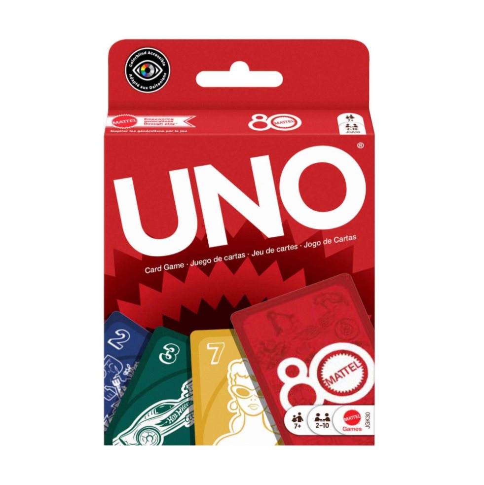 Juego De Cartas Uno Mattel 80 Aniversario UNO  x 1 