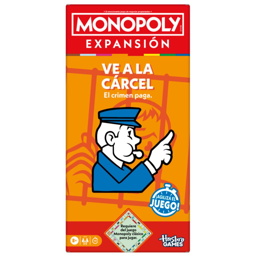 Juego De Mesa Monopoly Expasión Ve A La Cárcel Hasbro Gaming  x 1 