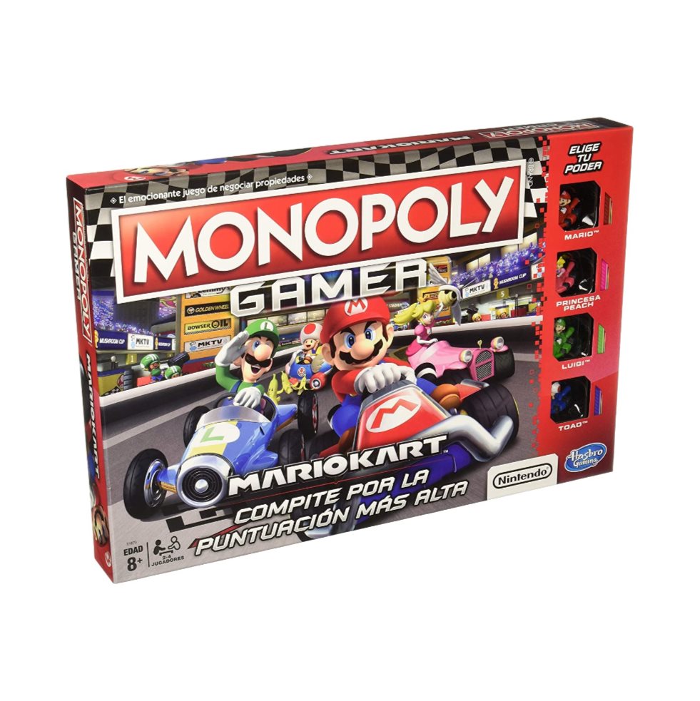 Juego De Mesa Monopoly Gamer Mariokart Hasbro Hasbro Gaming  x 1 