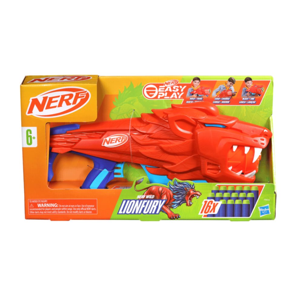 Lanzador Nerf Junior Wild Lionfury Hasbro F8646 Nerf  x 1