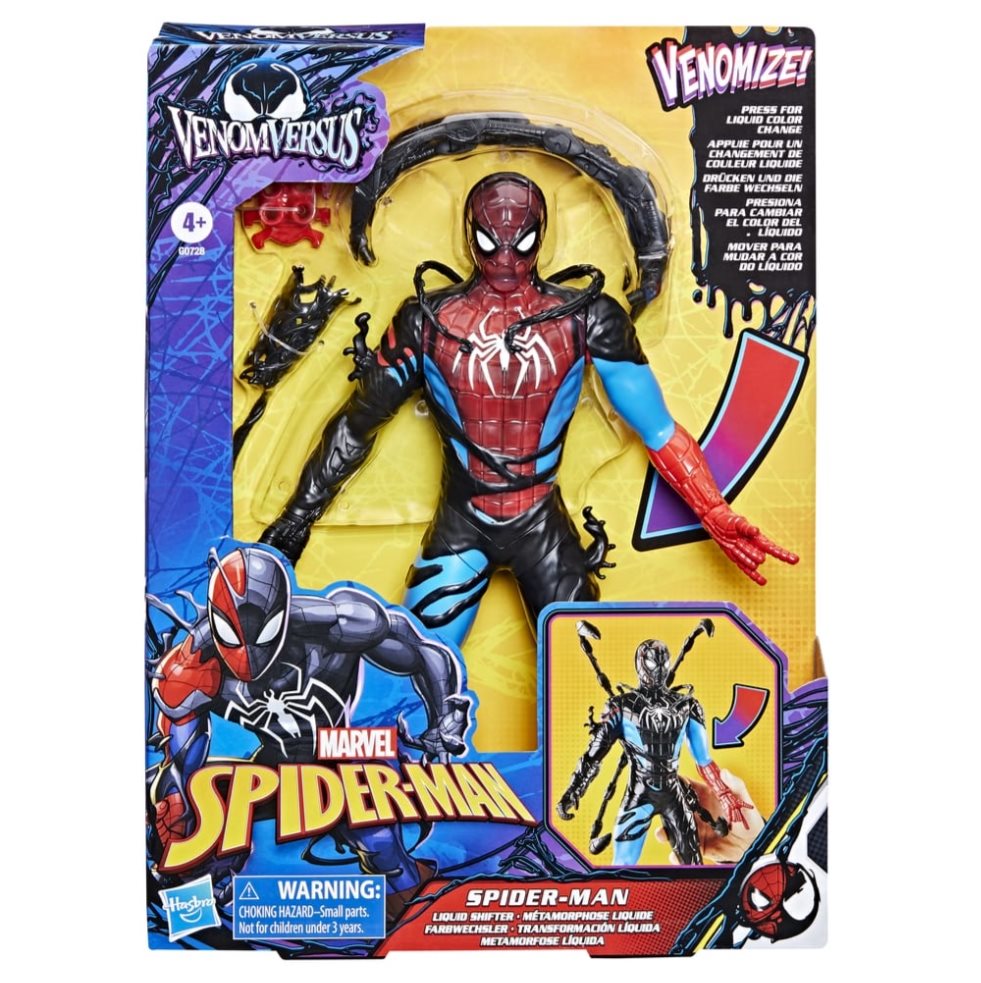 Figura Acción Spiderman Venomversus Transformación Líquida Marvel  x 1 