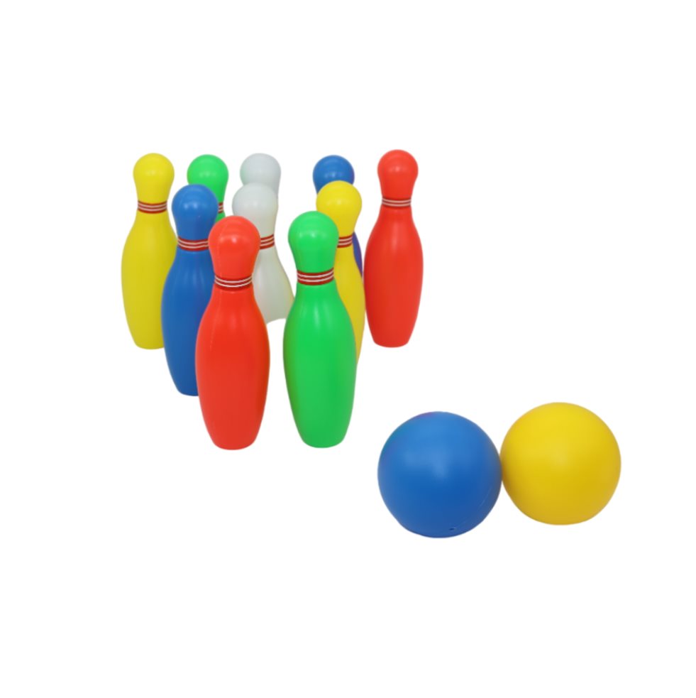 Juego De Bolos Strike Bolsa Plasticos Asociados  x 1 Este divertido juego de bolos infantil es perfecto para que los niños disfruten de una actividad recreativa en cualquier lugar, ya sea en interiores o al aire libre. Además de proporcionar entretenimi