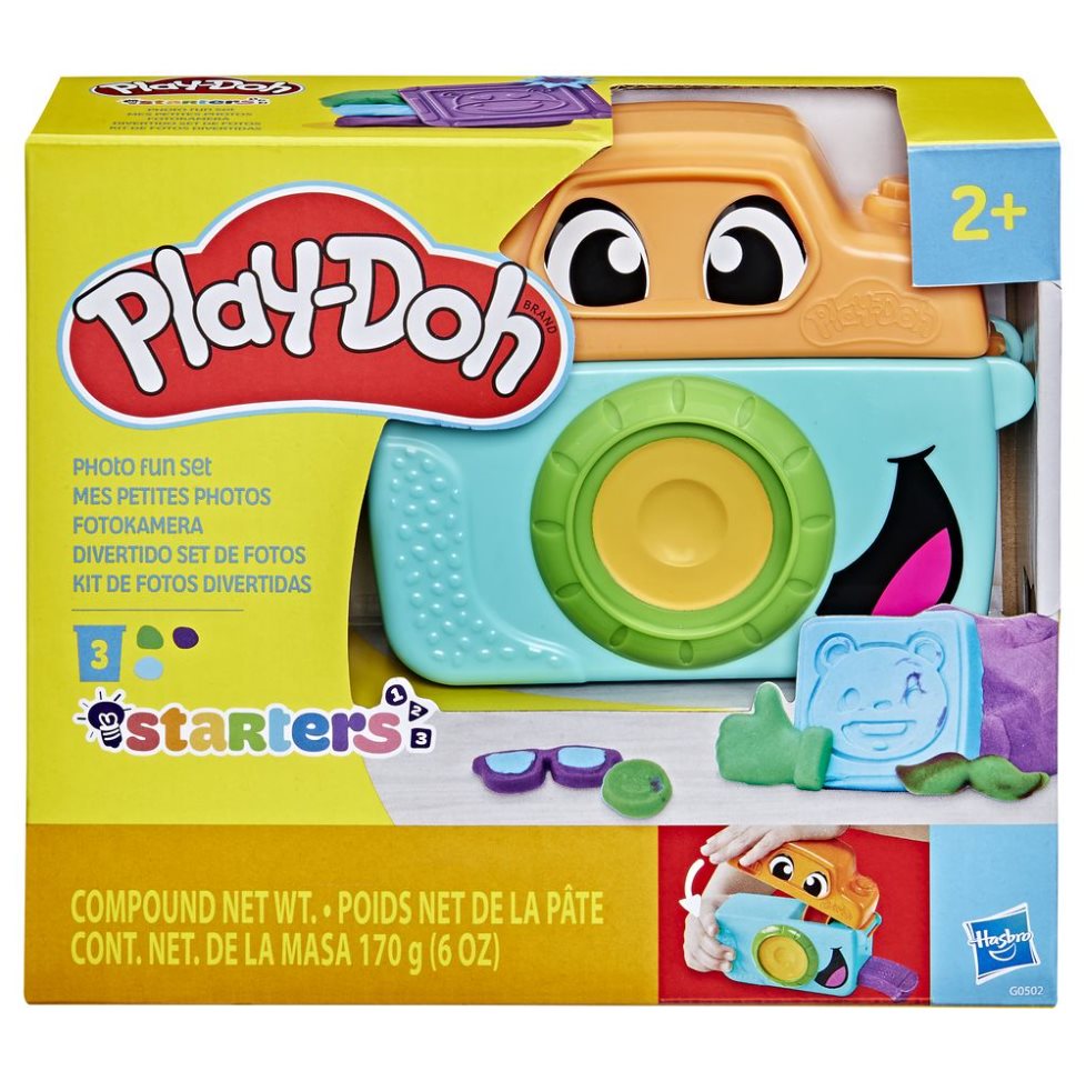 Masas Y Plastilinas Play-doh Starters Divertido Set Fotos Play Doh  x 1 Este creativo set Play-Doh permite a los más pequeños explorar las emociones y la autoexpresión, moldeando rostros de animales con una cámara de juguete. Con herramientas interactivas, los niños puede