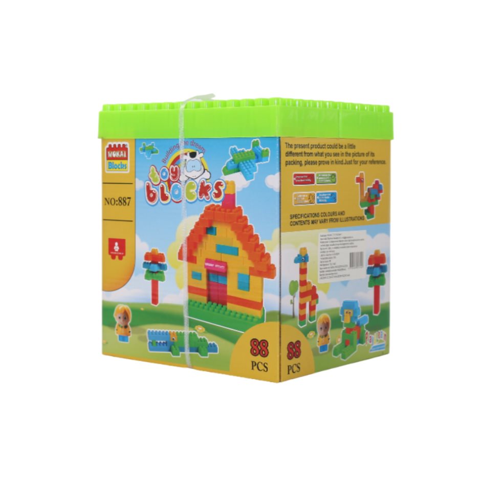 Juego Bloques Paradise 88 Piezas Caja Plasticos Asociados x 1 Juego Bloques Paradise 88 Piezas Caja Plasticos Asociados x 1