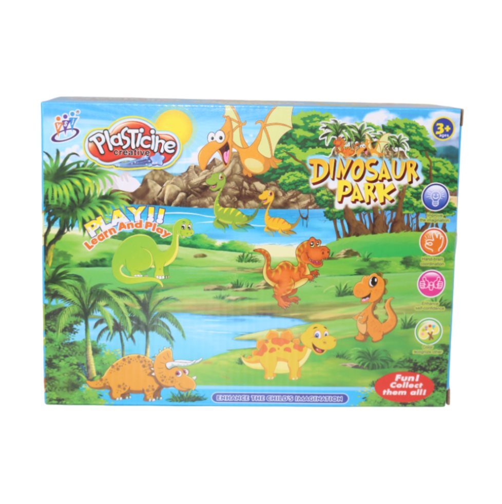 Plastilina Dinopark Caja Plasticos Asociados  x 1 