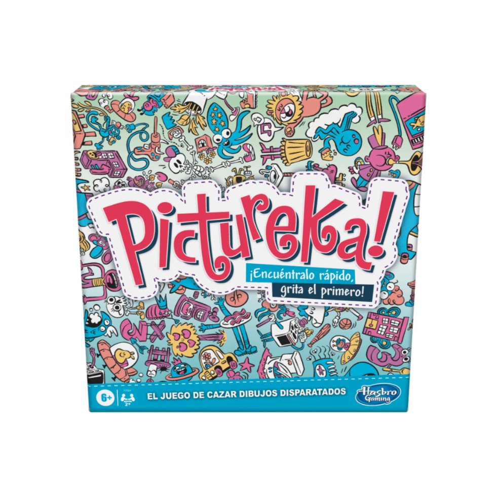 Juego De Mesa Pictureka Hasbro Hasbro Gaming  x 1 Pictureka! es un juego de mesa que desafía a los jugadores a encontrar rápidamente imágenes específicas en un tablero lleno de ilustraciones coloridas. Ideal para toda la familia, promueve la observac