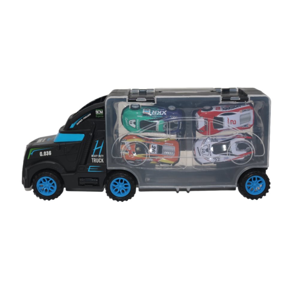 Tractomula Carrier Con Carros Caja Plasticos Asociados  x 1