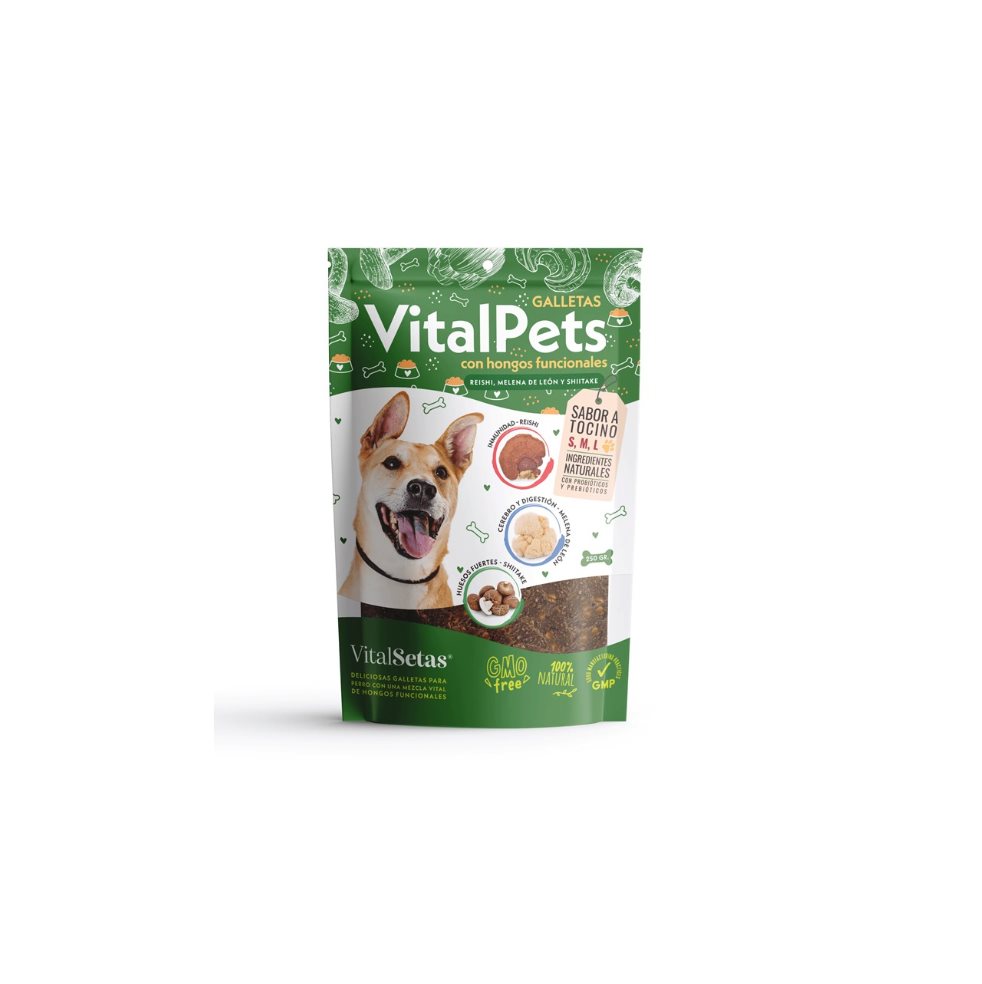 Galletas para perro con hongos funcionales, Vitalpets VITALPETS BOLSA  x 250 GR