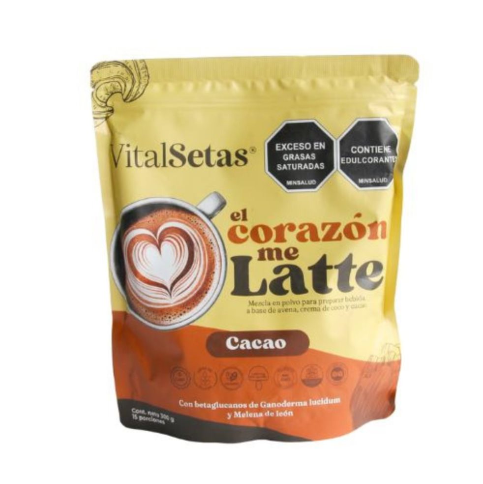 Cacao VitalSetas - El Corazón Me Latte VitalSetas Polvo x 150 gr Cacao VitalSetas - El Corazón Me Latte VitalSetas Polvo x 150 gr