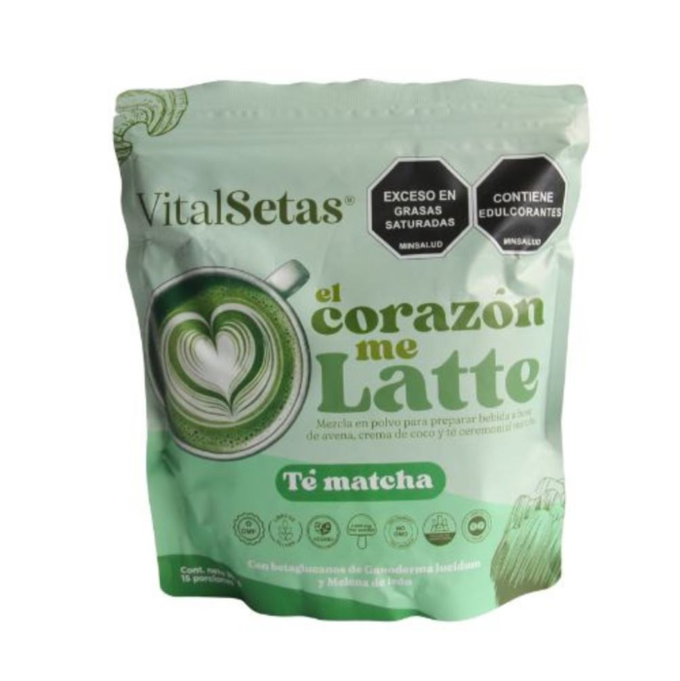 Té Matcha VitalSetas El Corazón me Latte VitalSetas Polvo x 150 gr Té Matcha VitalSetas El Corazón me Latte VitalSetas Polvo x 150 gr