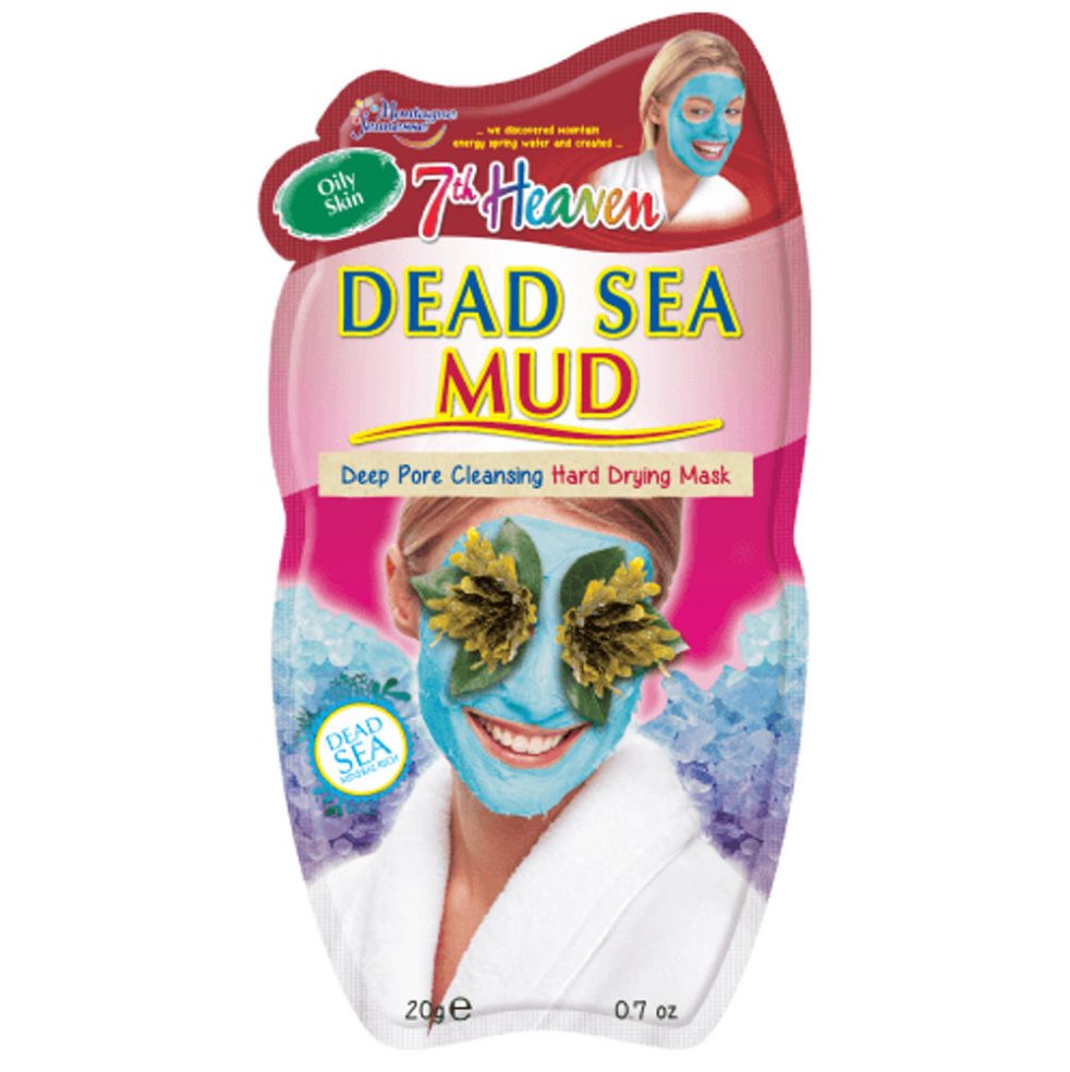 MASCARILLA DE CARBÓN MAR MUERTO X 10 ML 7TH HEAVEN BOLSA x 1 