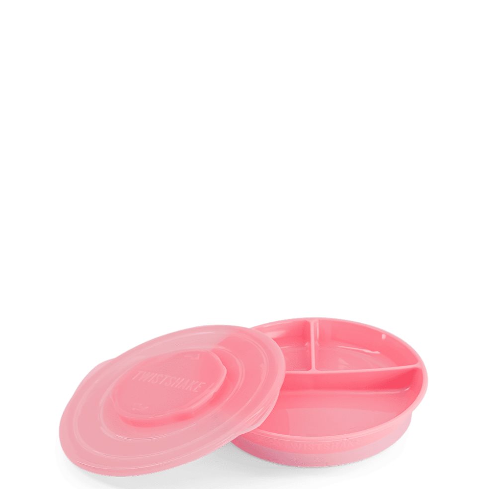 PLATO DIVIDIDO TWISTSHAKE 6+MESES ROSA Twistshake UNIDAD x 1 Adecuado para niños a partir de 6 meses y disponible en varios colores encantadores. El plato de 3 piezas de Twistshake tiene una base antideslizante que hace que sea más fácil mantener el plato en su